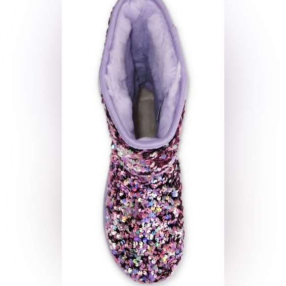 Sold New Authentic UGG mini SEQUIN LILAC FROST sparkle Purple BOOTS WOMEN’S 8 - Picture 16 of 16
